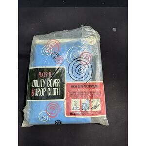 NOS 1950’s Vintage 9'x12' UTILITY COVER & DROP CLOTH New In Packaging -T24
